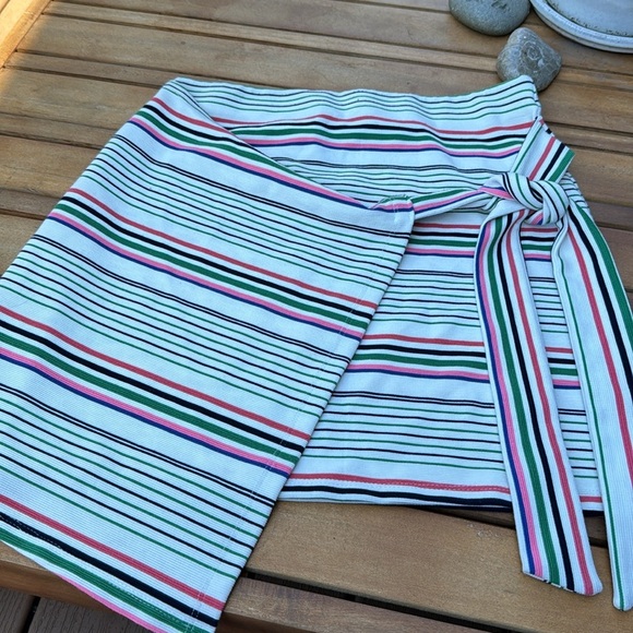 Bright Stripe Wrap Skirt NWOT - Picture 6 of 11